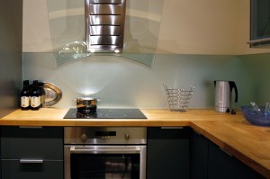 Glazen achterwand keuken